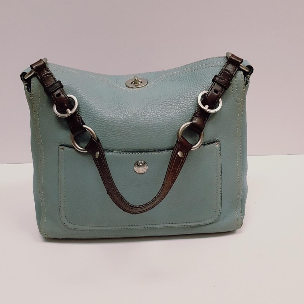 COACH LEATHER SHOULDER BAG
